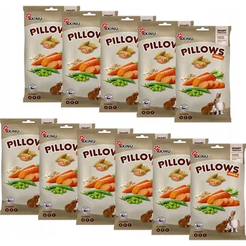 Pamlsek pro psa Akinu PILLOWS Polštářky s mrkví pamlsek pro hlodavce 11 x 40 g