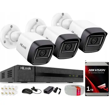 Bezpečnostní kamera Sada venkovních PoE kamer, 4 kamery 4MPx, monitoring HiLook, náhled v aplikaci