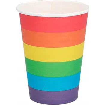 Party nádobí SUPER Kelímky Multikolor Duhové 8ks 44630