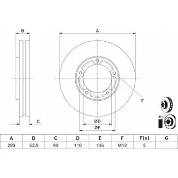 Brzdový kotouč Bosch 0 986 479 D81 Brzdový kotouč