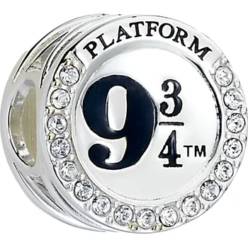 Přívěsek Harry Potter Stříbrný přívěsek / korálek Nástupiště 9 3/4
