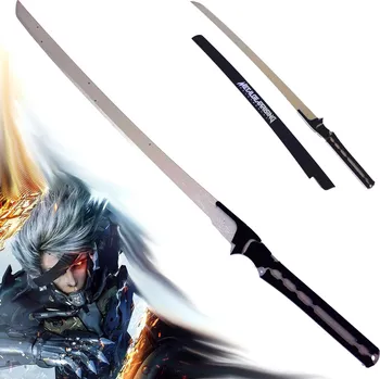 Replika zbraně Dřevěná Cosplay katana "SWORD OF RAIDEN" Metal Gear Rising