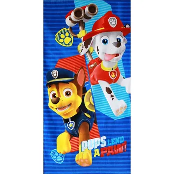 Dětské zboží Setino • Chlapecká plážová osuška Tlapková patrola - Paw Patrol - Chase & Marschall - 100% bavlna - 70 x 140 cm