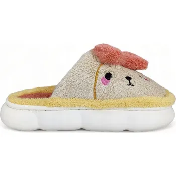 Dámská obuv Dámské Domácí Pantofle Pejsek Bačkory Béžové Teplé Pohodlné Bamboše 40/41