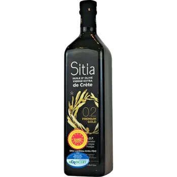 Přisada na vaření a pečení Sitia PREMIUM GOLD SITIA Kréta PREMIUM GOLD 0,2 Extra panenský olivový olej 1 l – sklo