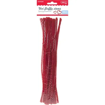 Drátky chlupaté červené /25 ks/