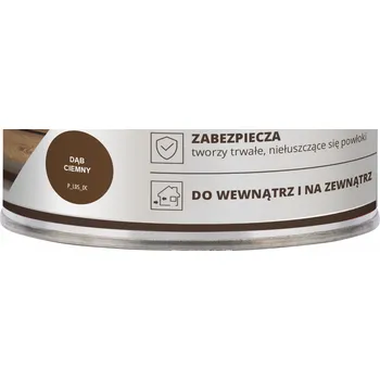 barva a nátěr na dřevo Dragon rychleschnoucí lazura na dřevo, tmavý dub, 0,7 l