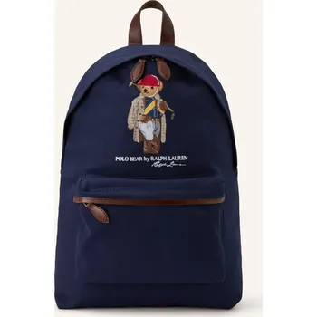 Městský batoh Polo Ralph Lauren Batoh, tmavě modrá / tmavě hnědá / červená