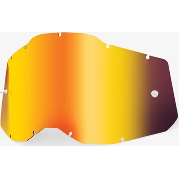 Motocyklové brýle Plexi accuri 2/strata 2, 100% - usa dětské (červené chrom, anti-fog)