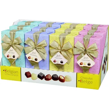 Bonboniéra Belgické pralinky Hamlet Italia - Směs s mašlí, 250 G