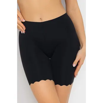 Kalhotky Stahovací prodloužené bezešvé kalhotky Feel Good Bermuda černé XXL