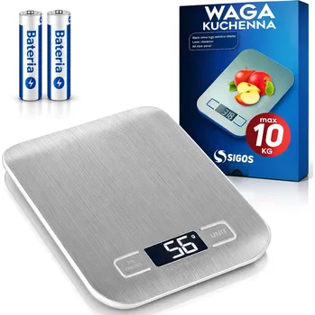 Kuchyňská váha Kuchyňská váha SIGOS PRECIZNÍ KUCHYŇSKÁ VÁHA stříbrná/šedá 10 kg