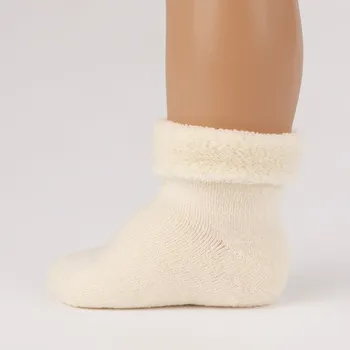 Merino ponožky pro miminko krémové FLUFFY od značky SAFA Velikost: 74/80