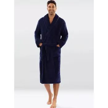 Pánský župan Pánský huňatý župan 130 temně modrý L