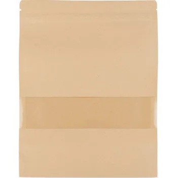 Sáček na potraviny Papírový sáček s průhledem, velký Varianta: 2 přírodní, Balení: 50 ks