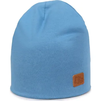 Čepice Čepice přechodová bavlněná chlapecká bagr modrá 42-44 YOCLUB