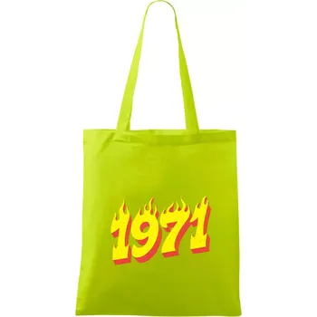 Narozeniny v ohni 1971 - Taška bavlněná - 42 x 38 cm ( Limetková )