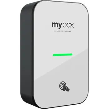 Elektromobilita MyBox HOME 11kW 2.gen - bílé sklo, kabel Typ 2, 5m MyBox EL-MB-HOME1W-C