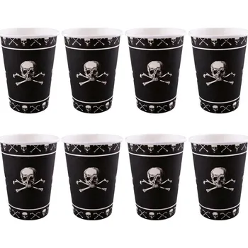Party dekorace Papírové kelímky Piráti 8ks