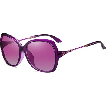 Sluneční brýle Techsuit - Sluneční brýle polarizační (8881) - pro ženy s UV ochranou, PC - fialové