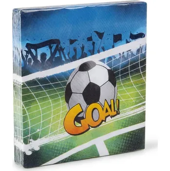 Party dekorace Papírové ubrousky Fotbal 20ks