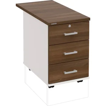 Zásuvkový kontejner Kancelářský kontejner K 33 N 80 - OŘECH , BÍLÁ