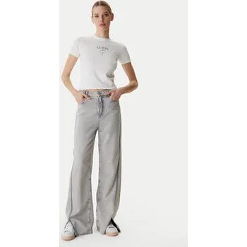 Oblečení a móda Guess Jeans T-Shirt W6RI15 J1314 Écru Regular Fit XXL