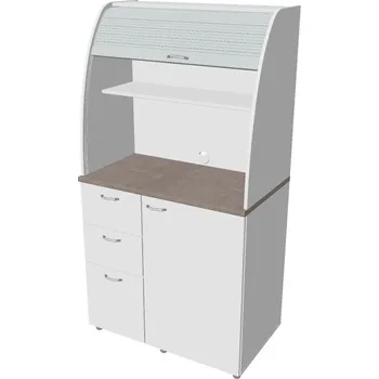 Kuchyňská linka Kuchyň soliterní levá - KU 3 0 L (Bez vybavení) - BÍLÁ , BÍLÁ