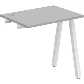 Psací stůl Stůl pracovní k řetězení úzký UE A 800 R - ŠEDÁ , BÍLÁ