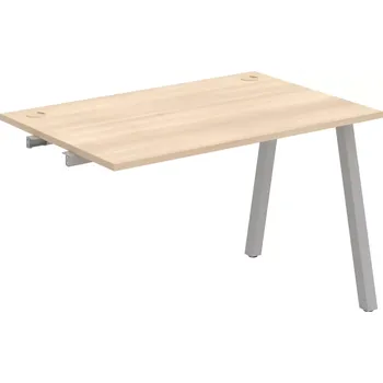 Psací stůl Stůl pracovní k řetězení úzký UE A 1200 R - AKÁT , ŠEDÁ