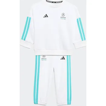 Dětská tepláková souprava s bavlnou adidas Performance MERCEDES KE5934 bílá 00X, vel. 86
