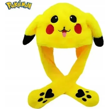 Čepice Plyšová Čepice s Pohyblivýma Ušima Pikachu Pokémon Svítící LED
