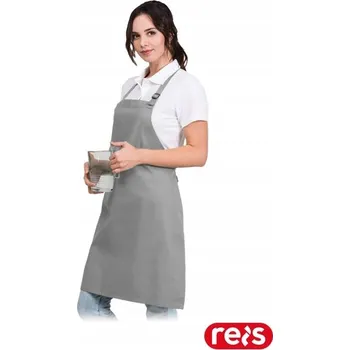 Kuchyňská zástěra Zástěra Rejs FPB-CLASSIC_S bavlněná šedá