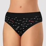 Kalhotky modalové dámské Andrie PS 1098 Valentýn černé Barva: černá, Velikost: M