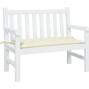 Podsedák vidaXL Poduška na zahradní lavici 100x50x7 cm látka oxford [361570] Barva: krémová