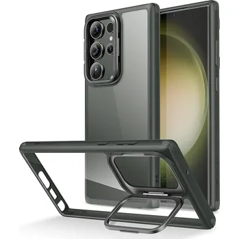Pouzdro na mobilní telefon ESR - Klasický stojánek - Samsung Galaxy S23 Ultra - čirý zelený