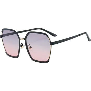 Sluneční brýle Techsuit - Sluneční brýle polarizované PC (191) - UV ochrana - černá / šedá / růžová