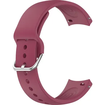 Příslušenství k fitness náramku Techsuit - Řemínek na hodinky 22 mm (W003) - Huawei Watch GT 2 46 mm / GT 3 46 mm, Xiaomi Watch S1 Pro / Active - Vínově červený