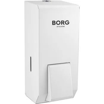 Dávkovač mýdla Ruční dávkovač mýdla na zeď BORG Hygiene 900 ml bílý