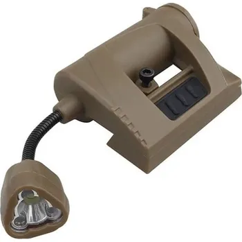 Svítilna WST na helmu MPLS 3 barvy + IR LED PÍSKOVÁ