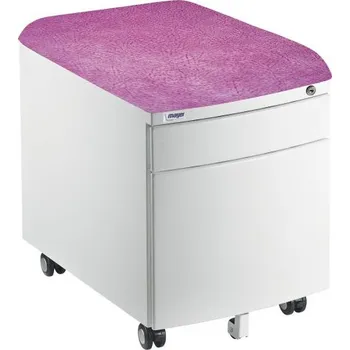 Zásuvkový kontejner Pojízdný kontejner se zámkem - korpus Bílá 32W8, potahová skupina 30 - 30 370