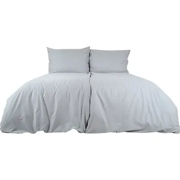 Povlečení B.E.S. - Petrovice Povlečení bavlna jednobarevné uzavírání zip - šedé 200 × 220 cm