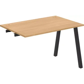 Psací stůl Stůl pracovní k řetězení úzký UE A 1200 R - DUB , ČERNÁ