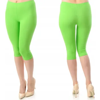 Dámské legíny Dámské legíny 3/4 Legíny rybářky LAEMI 458 Limetkové L