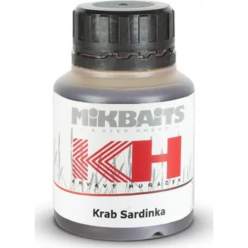 Návnadové aroma Mikbaits Krvavý Huňáček Krab Sardinka dip 125ml