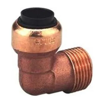 Fitinka TA12-22 - Spojka zástrčná 22 mm koleno 90°, 15bar, mosazná