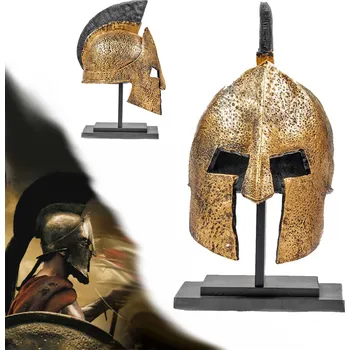 Replika zbraně Detailní spartská helma "SPARTAN WARRIOR" pryskyřice HQ - II. jakost
