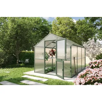 Skleník Zahradní skleník KGT Iris III 3,2 x 2,3 m, zelená