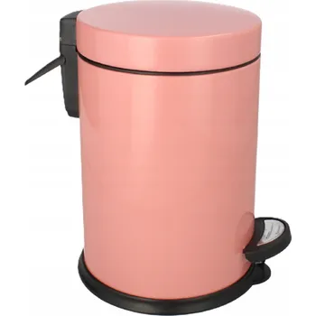 Odpadkový koš Odpadkový koš do koupelny s pedálem růžový ocel Easyform 3 l