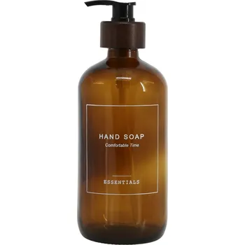 Chic Antique Skleněný dávkovač na tekuté mýdlo Mocca 500 ml